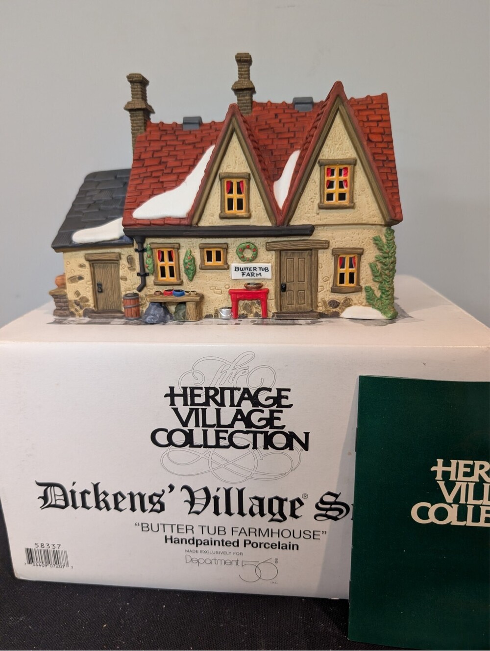 Department 56 Dickens Village Butter Tub Farmhouse 58337 Box Light 1996